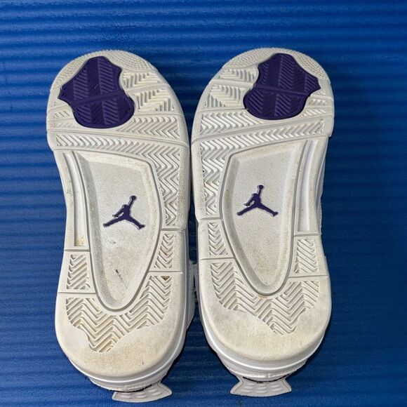 Size 6.5Y- Nike Air Jordan 4 Retro Metallic Purple 408452-115 Women’s 8 - Picture 8 of 8